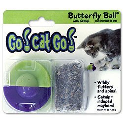 Go!Cat!Go! Butterfly Ball with Catnip Cat Toy