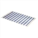 BLUE STRIPED SHUTTLE RUG