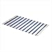 BLUE STRIPED SHUTTLE FLOOR COTTON RUG BATHROOM KITCHEN