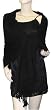Pashmina/Silk Wrap Black