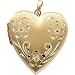 14K Yellow Gold Heart Design Locket