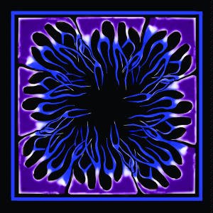 Blue & Purple Fork Flame Bandana