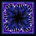 Blue & Purple Fork Flame Bandana