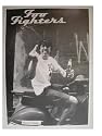 The Foo Fighters Poster Dave on Scooter Flippin the Bird