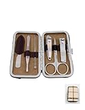 Premium-quality 6-Piece Manicure Set (Sand Plaid Case)