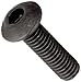 Class 12.9 Alloy Steel Socket Cap Screw, Black Oxide Finish, Button Head, Internal Hex Drive, Meets ISO 7380, 16mm Length, Fully Threaded, M5-0.8 Metric Coarse Threads, Imported (Pack of 100)