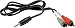 HOSA CMR206 Stereo Mini Male to RCA Y-Cable - 6 Feet