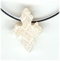 Hand Carved Soapstone Cross Necklace from Ethiopia ~ SilverChicks