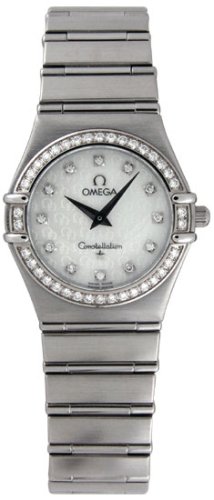 Omega Women's Mini Constellation Diamond Steel Watch 1458.75