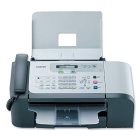 Brother 1460 Inkjet Fax Machine Mono 14.4Kbps 100 Speed Dials 250pp Memory 100 Sheets Ref FAX1460U1