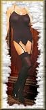 y2 Elegant n Unique - Opaque 3 Piece Set Camisette G-String and Stockings One Size