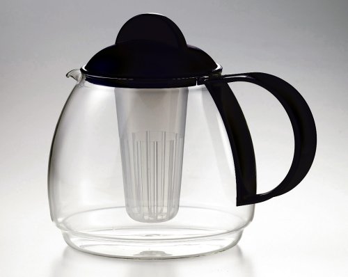 Jenaer Glas Krug mit Sieb - 1,8 l schwarz