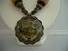 Simulated Green Shaded Cat Eye Pendant Necklace !(BRAND NEW) Image