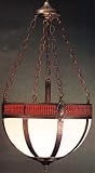 LAMPS BEAUTIFUL Victorian Style Inverted Hanging Lamp by Meyda Tiffany--Excellent customer service--see our feedback.