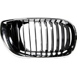 QP B050W-a BMW Chrome Black Passenger Grille by Aftermarket