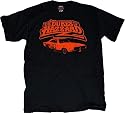 Dukes of Hazzard General Lee Vintage Distressed T-shirt Black