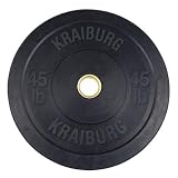 45 LB Solid Rubber Weight Plate Black