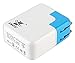iXCC 24W 4.8A Dual USB Smart Travel Wall Charger for Smartphones and Tablets - White
