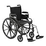 Invacare 9SL_PTO_34749 9000SL 18 x16 Inch Stock Chair with Fixed Height Space Saver Full Arms
