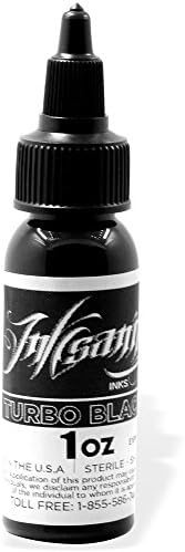 Inksanity Tattoo Ink, Turbo Black, 1 Oz