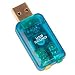 USB 2.0 to Audio Adapter with Microphone Jack