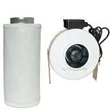 Buy 10 Hydroponics Inline Duct Fan & Scrubber Carbon Air Filter Combo Kit