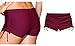 KXCFCYS Swimming Shorts for Women Mini Girl Printed Swim Short Brief Bottom Bikini Beach (Dark-Red, M ~ Waist 28