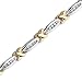 14K Two Tone Gold 1 ct. Diamond Tennis Bracelet