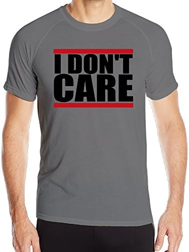 VEAGLE Men's I Don't Care Short-Sleeve Compression Shirt