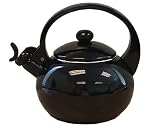 Review Reston Lloyd 34100 / Reston Lloyd Ellipse 2-1/2-Quart Enamel-on-Steel Whistling Teakettle, Black