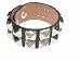 Genuine Leather Black Metal Studded Fashion Bracelet