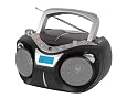 CMX CRC 7360 Stereo Radio (LC-Display, MP3-CD-Player, 80 Watt PMPO, USB 2.0) schwarz/silber