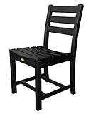 Trex Outdoor Furniture Monterey Bay Dining Side Chairs, Set of Two, Charcoal Black