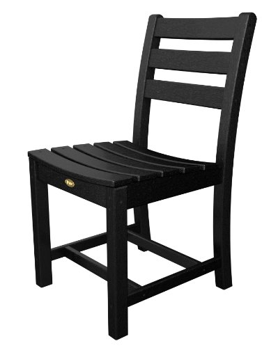 Trex Outdoor Furniture Monterey Bay Dining Side Chairs, Set of Two, Charcoal Black