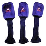 Virginia Cavaliers NCAA College Fur Logo Set of 3 Graphite Golf Head Covers