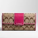 COACH Penelope Signature Checkbook Wallet 42181