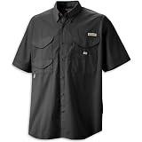 Columbia Men's Bonehead Short Sleeve Fishing Shirt (Black, XX-Large)