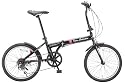 Lamborghini(ランボルギーニ) 20インチシマノ6段変速折りたたみ自転車[折りたたみハンドル/46Tギア/前後フェンダー標準装備] ブラック LAM-FDB206 ST