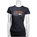 Denver Broncos Ladies Navy Blue Tri-blend T-shirt