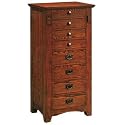 Mission Oak Finish Jewelry Armoire