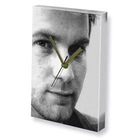EWAN McGREGOR - Canvas Clock (LARGE A3 - Signed by the Artist) #js002