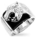 Panther Silver Onyx Ring