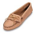 Deerskin Soft-T Moccasin by Minnetonka in Mocha