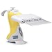 VistaLab 1060-0020L Left-Handed Ovation 12 Channel Electronic BioNatural Pipette, 0.5-20 microliter Volume, 0.05 microliter Graduation Interval, +/-1% Accuracy, Yellow