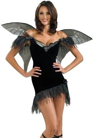 Secret Wishes Women's Enchanted Creature Adult Fairy Of Darkness Costume, Black, Medium