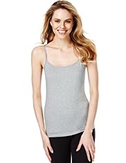 Fairtrade Cotton Rich Strappy Vest with Stay New™