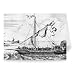 Barbary Galleys (engraving) by Dutch School - Greeting Card (Pack of 2) - 7x5 inch - Art247 - Standard Size - Pack Of 2