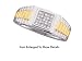 Nice 1/4 CTW. 2 TONE 14K. GOLD MENS IVISIBLE SET GENUINE DIAMOND PRESIDENTIAL RING