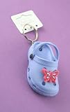 Brightly coloured mini clog keyring / charm. In pink,blue,yellow,green,orange and red ( One Supplied)