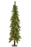 5' Pre-Lit Cashmere Alpine Artificial Christmas Tree With Clear Lights